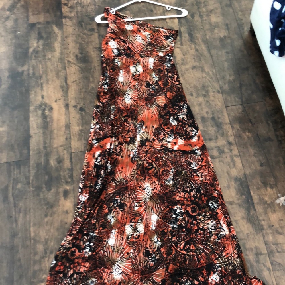 Patterned maxi dress
